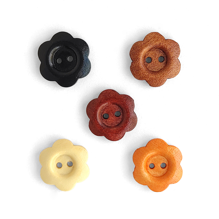 Botones de Madera 1.5 cm | Con Diseños 4