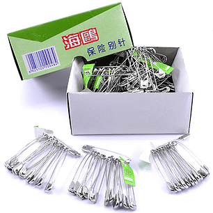 Imperdibles Plateados | Diferentes Tamaños