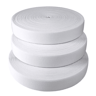 Elástico Telar Blanco por Rollo | Alta Resistencia