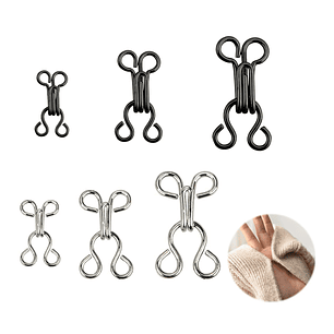 Corchetes Metálicos Plateados