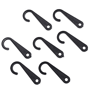 Gancho de Plástico Tipo J | Color Negro