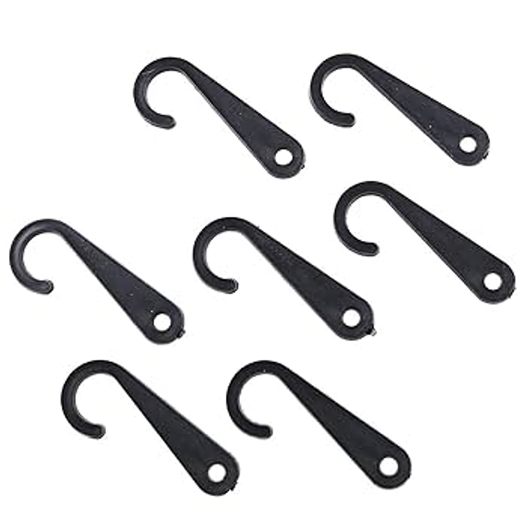 Gancho de Plástico Tipo J | Color Negro 1