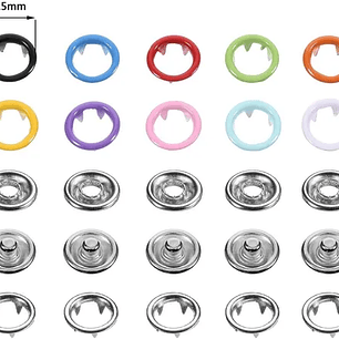 Broche R15 | Colores Metálico y Plateado