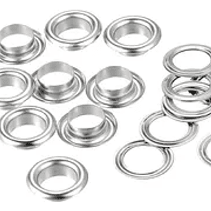 OJALONES PARA CORTINAS N°600 – Color Plateado