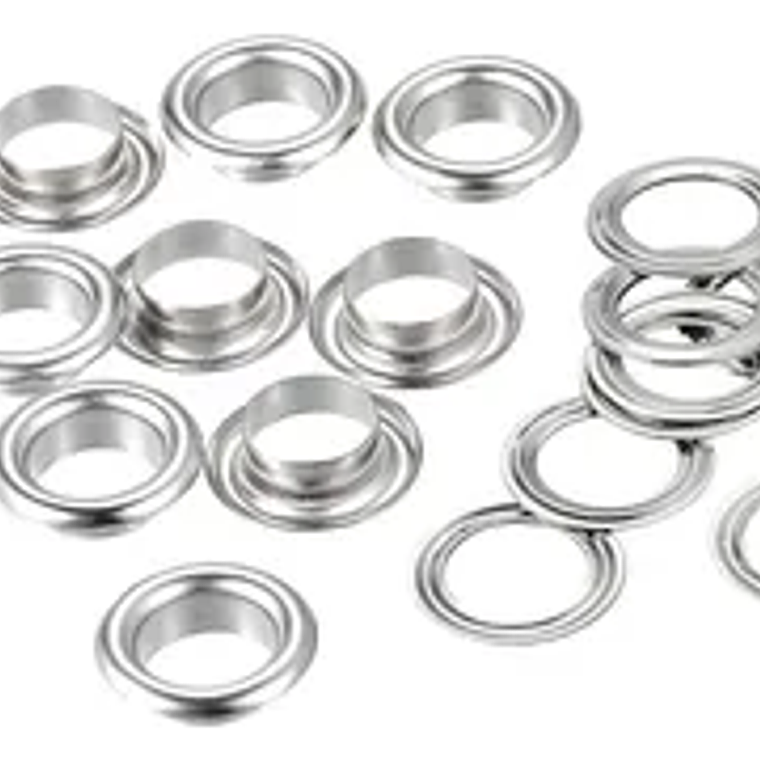 OJALONES PARA CORTINAS N°600 – Color Plateado 2