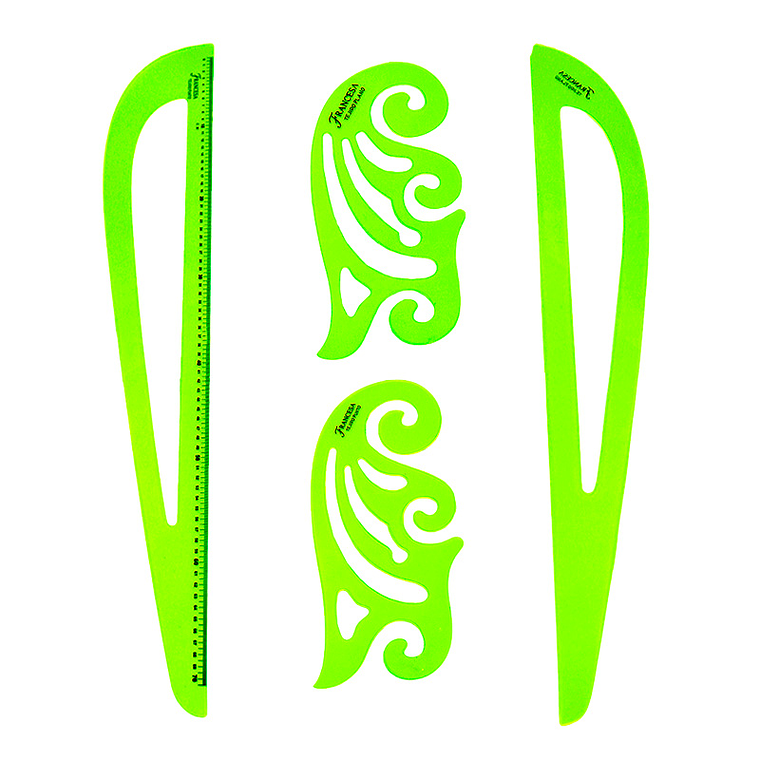 Juego de Regla Francesa Acrílica | Set de 4 Piezas 1