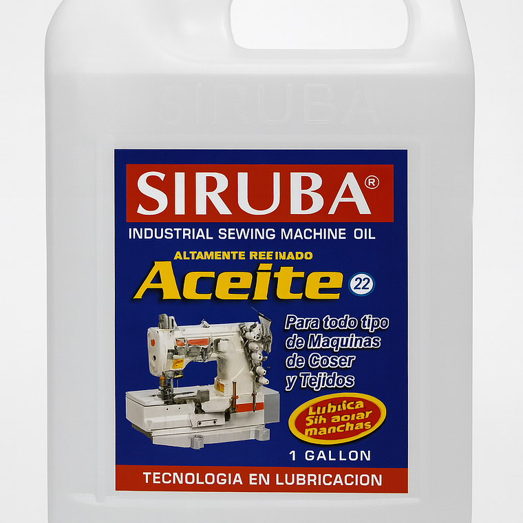 Aceite Siruba de 1 Litro – Especial para Máquinas de Coser 1