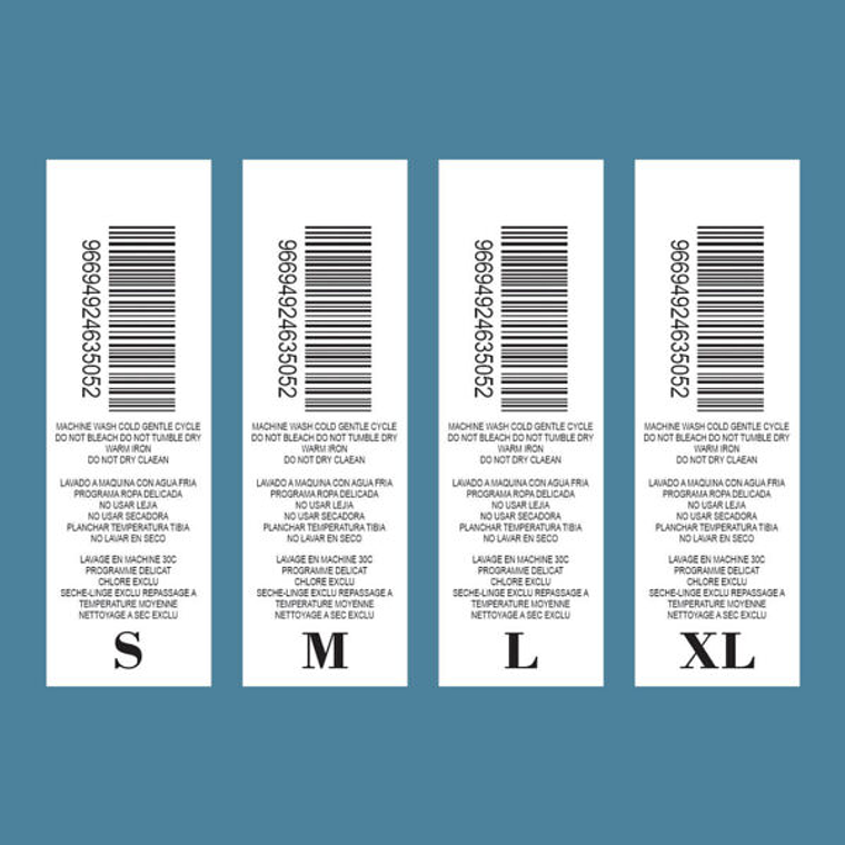 Etiquetas de Tallas – Paquete de 100 Unidades 1