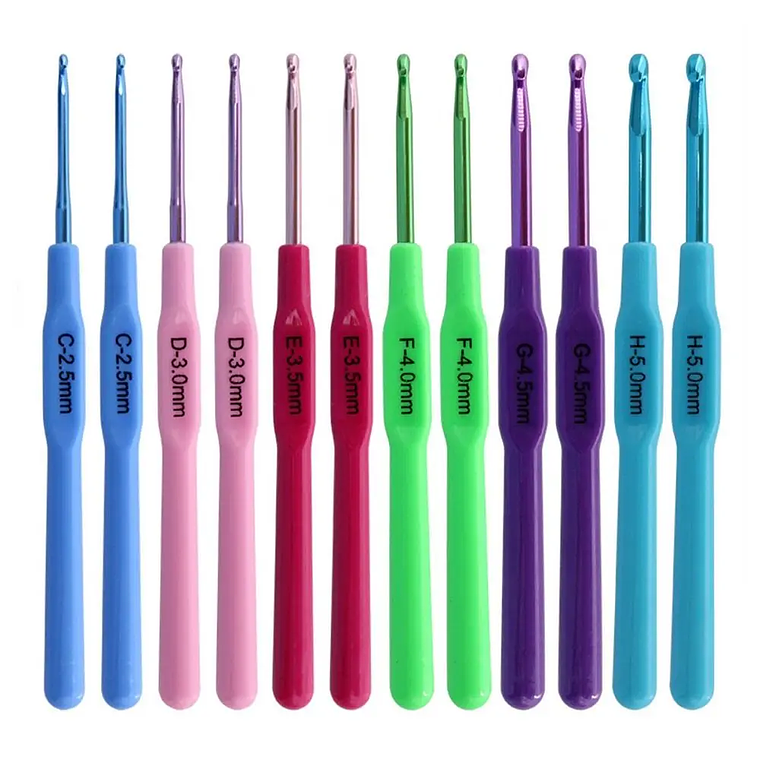 Juego de Crochet de Aluminio – 12 Unidades Resistentes  1