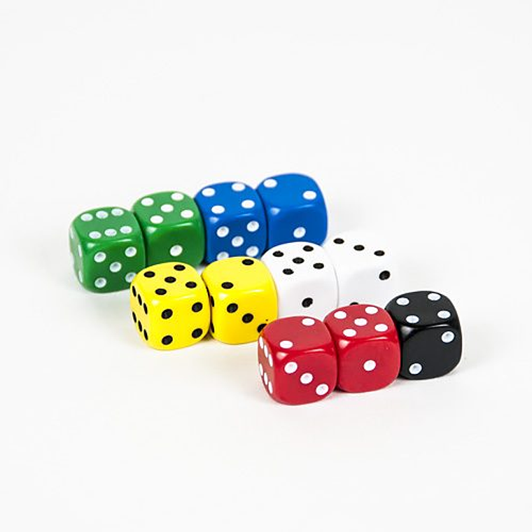 Dado Chico Color Entero – Bolsa x 144 Unidades 1