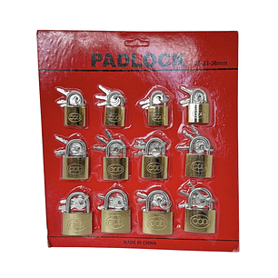 Candados Medianos – Juego de 12 Unidades