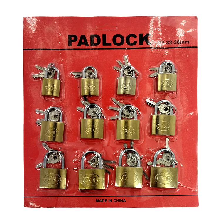 Candados Grandes – Juego de 12 Unidades 1