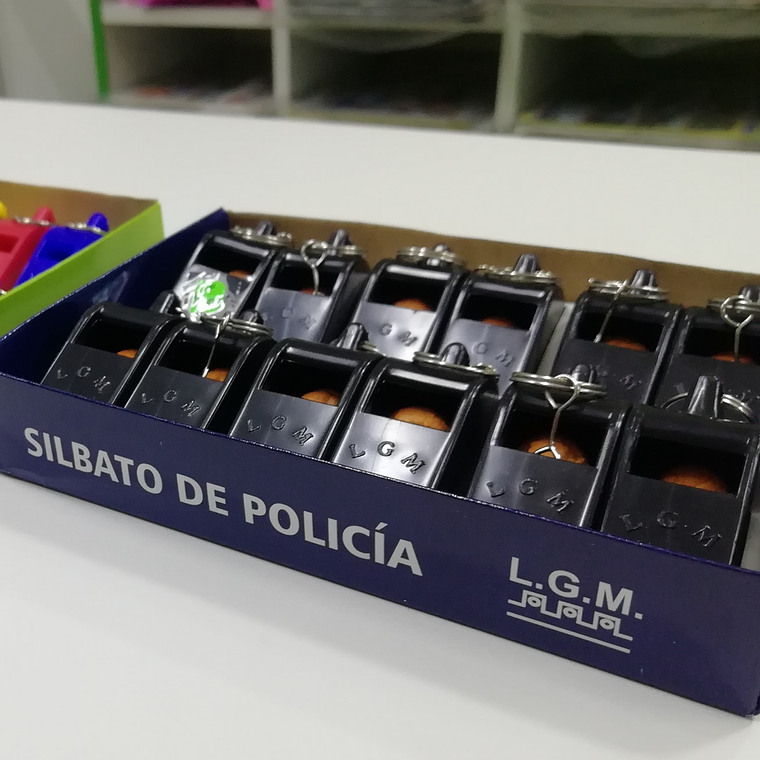 Silbato de Policía – Caja x 12 Unidades 1