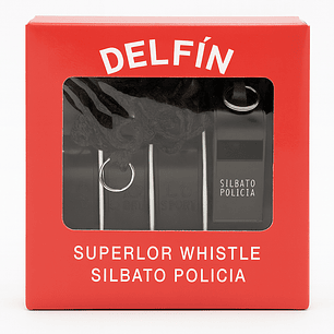 Silbato Policía – Caja x 12 Unidades
