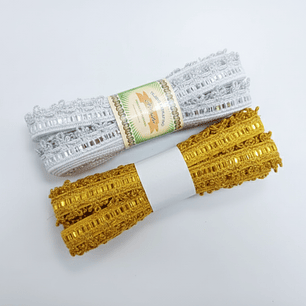 Greca Decorativa Importada | Dorado y Plateado 