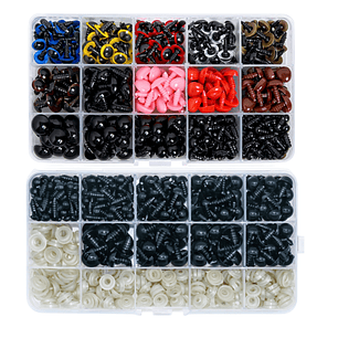 Kit de Ojos de Colores + Nariz para Amigurumis
