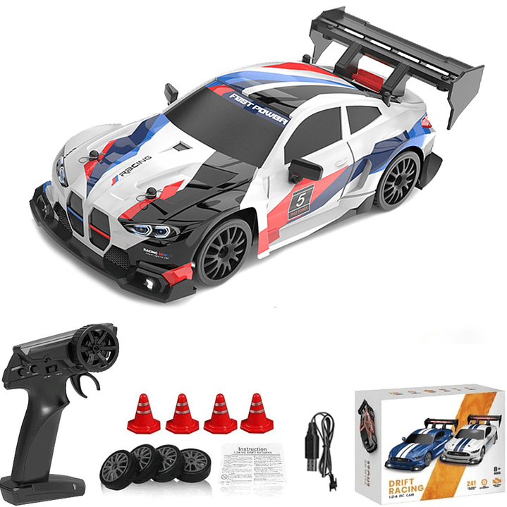 Auto a Control Remoto Drift Tipo BMW M4 GT3 con Accesorios  1