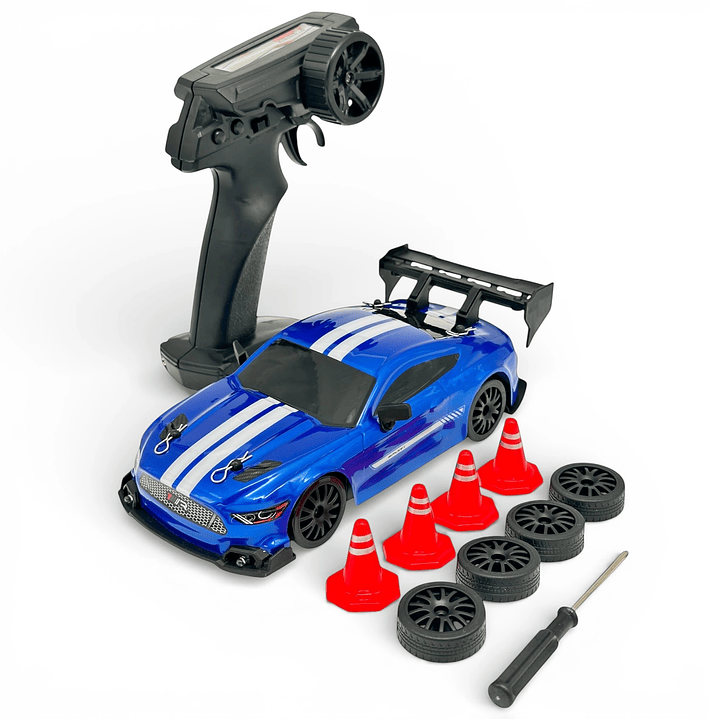 Auto a Control Remoto Drift Ford Mustang con Accesorios  2