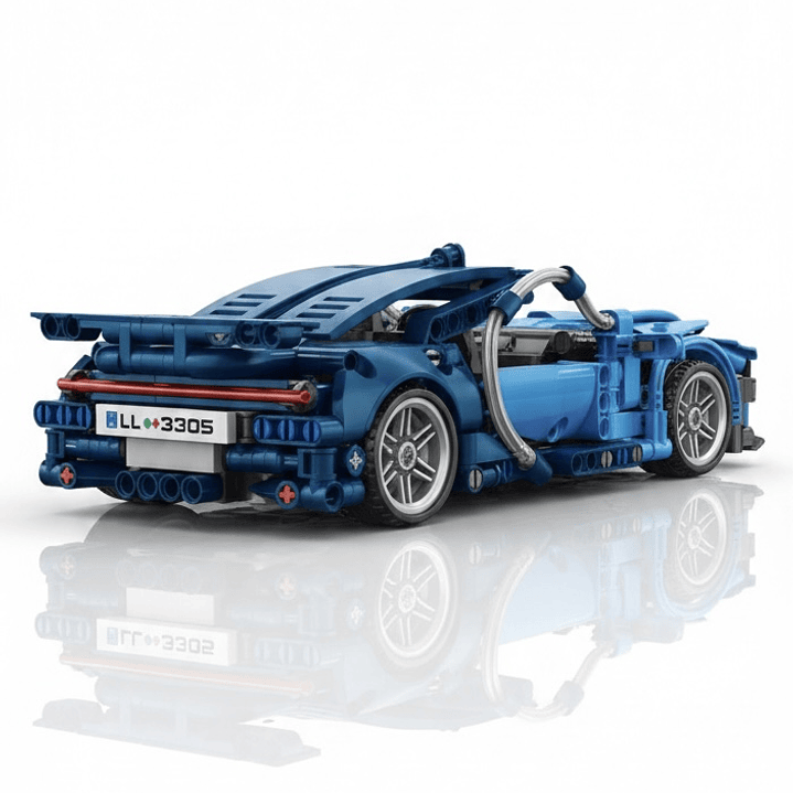 Pack 2 Autos Bloques de Construcción 986 Piezas en Total / Bugatti y Ferrari 6