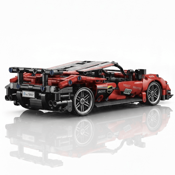 Pack 2 Autos Bloques de Construcción 986 Piezas en Total / Bugatti y Ferrari 5