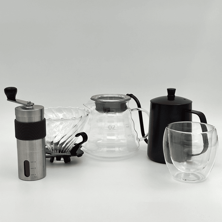 Set Cafetera Goteo V60 Completo 14 Piezas 600ML  3