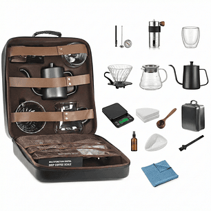 Set Cafetera Goteo V60 Completo 14 Piezas 600ML 