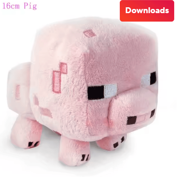 Peluche Cerdo Minecraft 16cm 1