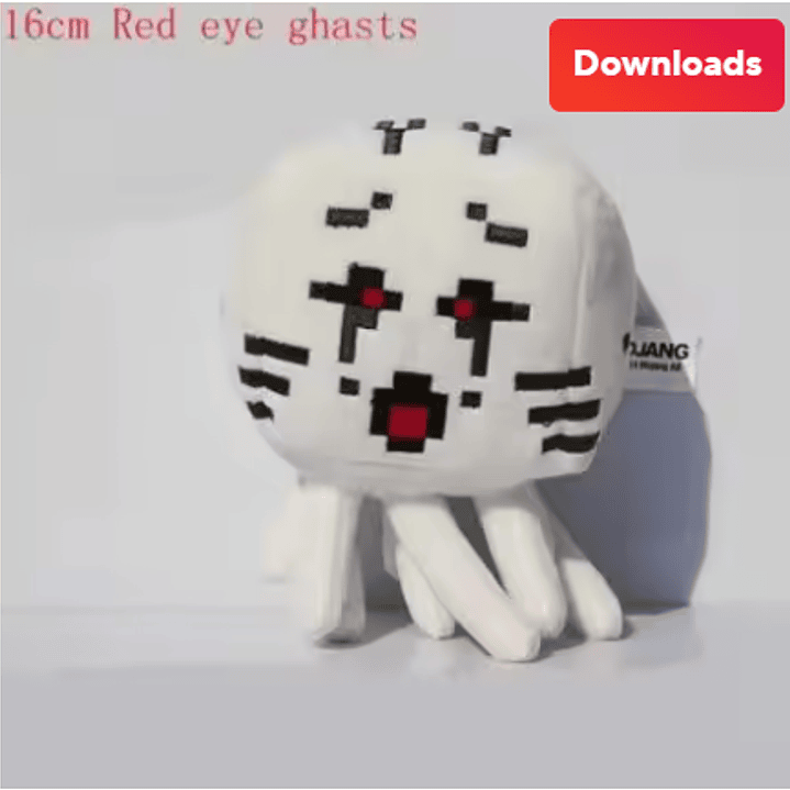 Peluche Ghast Enojado Minecraft 16cm 1
