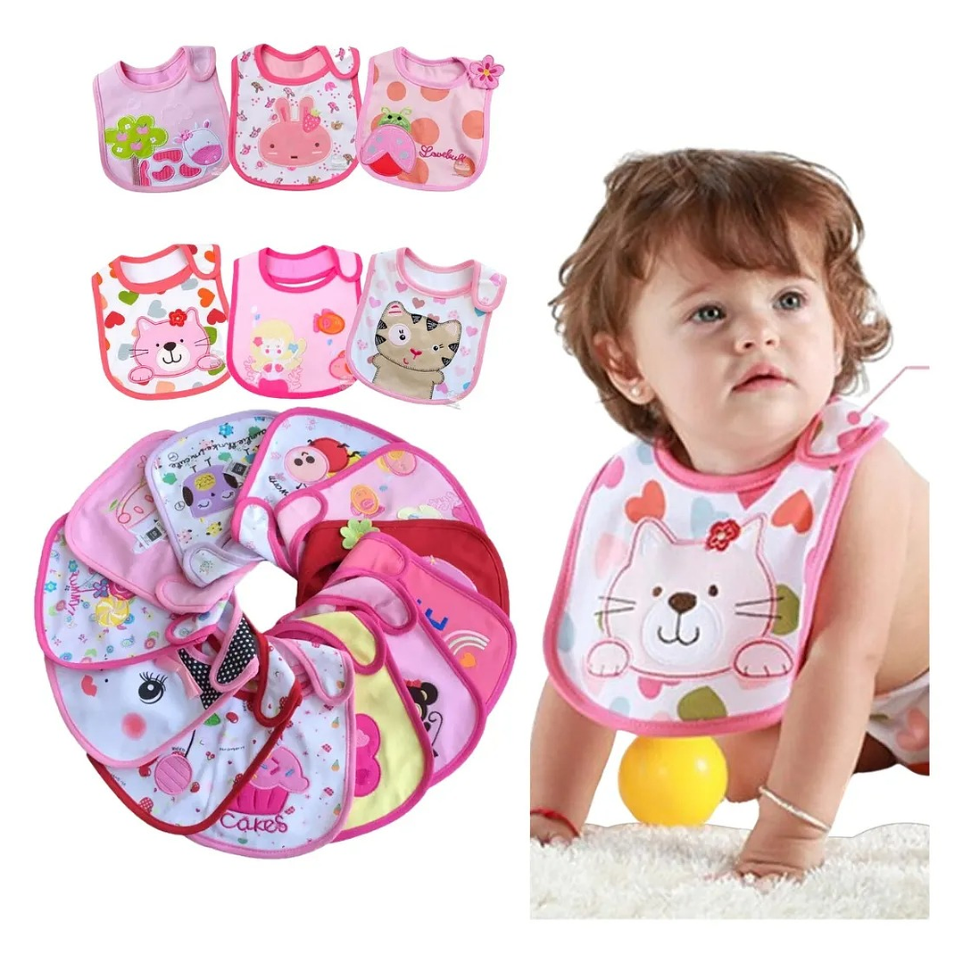 Pack 2 Baberos Impermeables para Niña 1