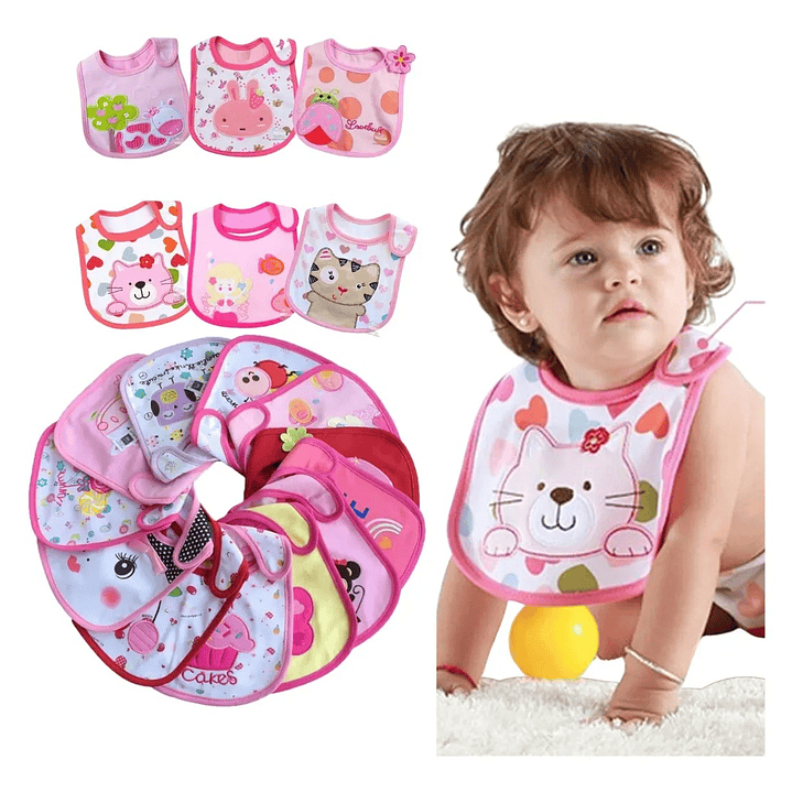 Pack 2 Baberos Impermeables para Niña 1