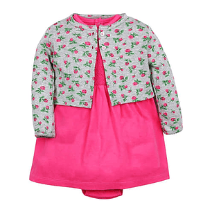 Vestido 2 Piezas para Bebé – Talla 6 y 9 Meses