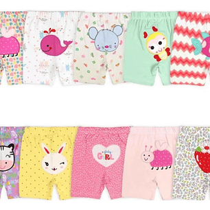 Pack de 5 Shorts de Algodón para Bebé