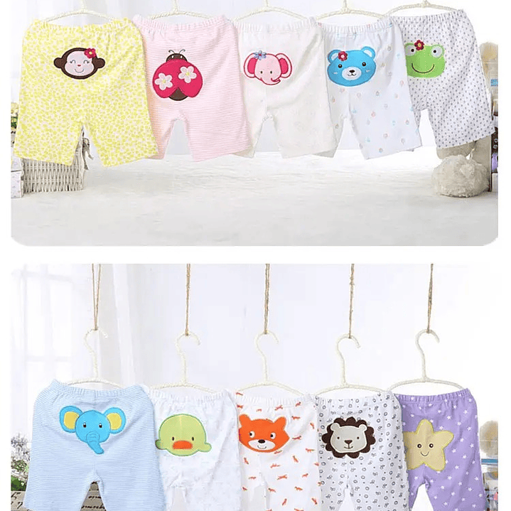 Pack de 5 Shorts de Algodón para Bebé Niño 2