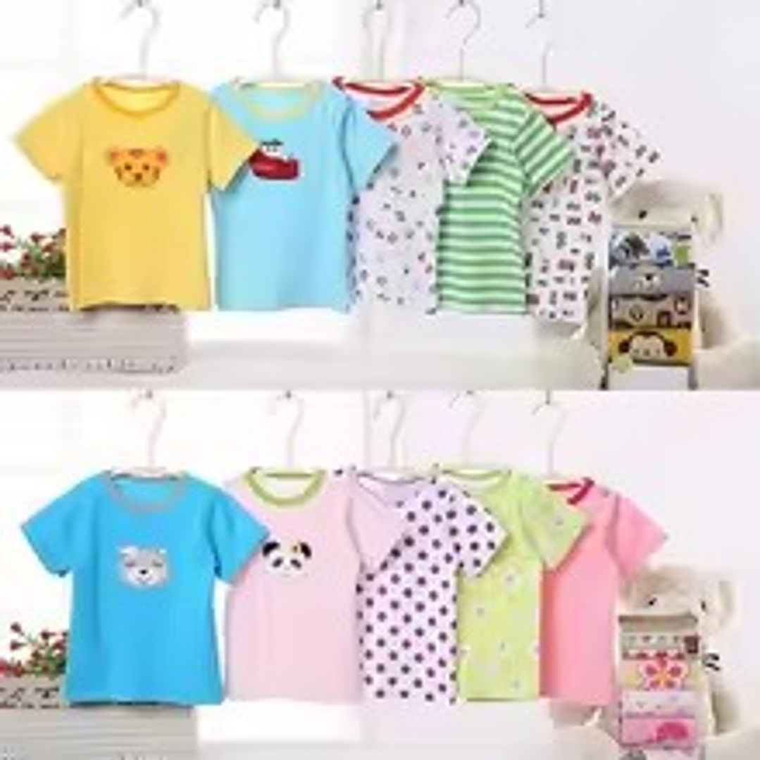Pack de 5 Camisetas de Manga Corta para Bebé 2