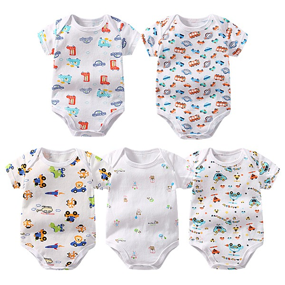 Pack de 5 Bodys de Algodón para Bebé 1