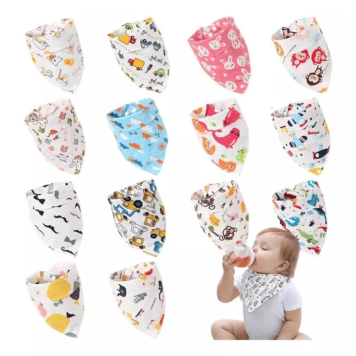 Pack 3 Bandanas De Tela Niño Niña 2