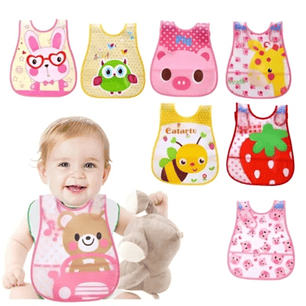 Pack de 3 Baberos Impermeables Ajustables para Niña
