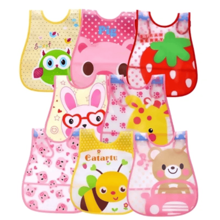 Pack de 3 Baberos Impermeables Ajustables para Niña 4