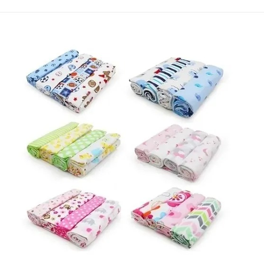 Set de 4 Tutos de Algodón Afranelado 1