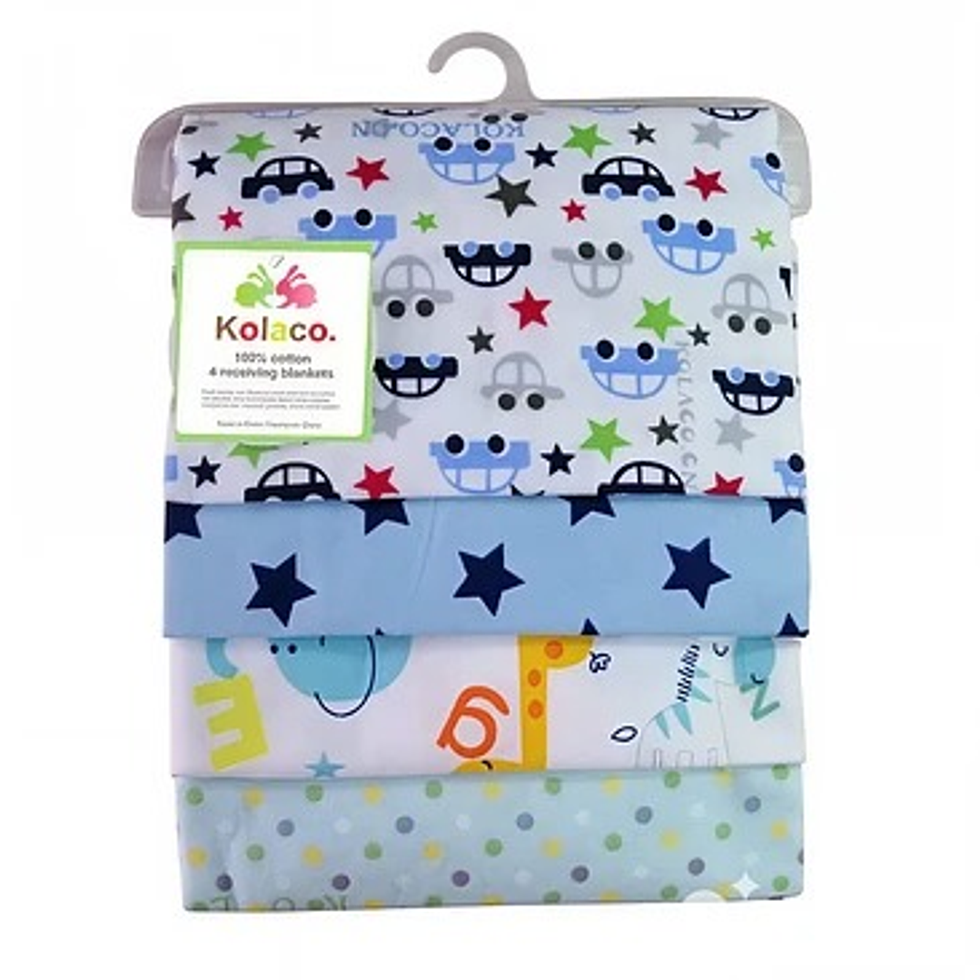 Set de 4 Tutos de Algodón Afranelado 5