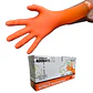 Guantes Nitrilo Texturizado Naranjo Profesional 50 Uni 8,0gr Puissant - Miniatura 3