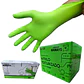 Guantes Nitrilo Texturizado Verde Profesional 50 Uni 8,0gr Puissant - Miniatura 2