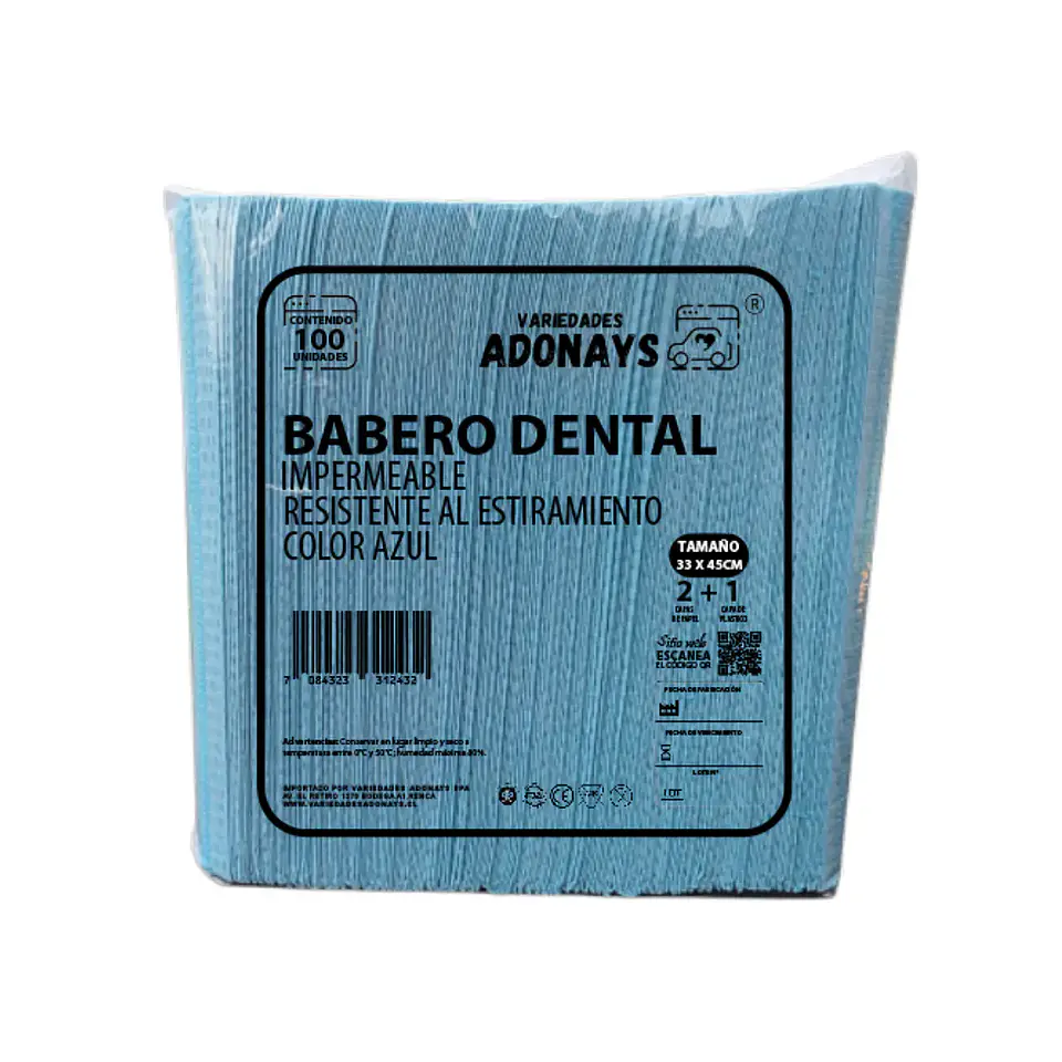 Campo de Trabajo, Servilleta, Pecheras Color Azul (Embalaje de 500 unidades) 4