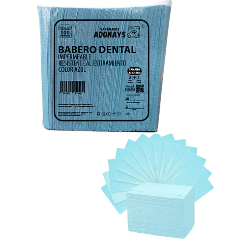 Campo de Trabajo, Servilleta, Pecheras Color Azul (Embalaje de 500 unidades)