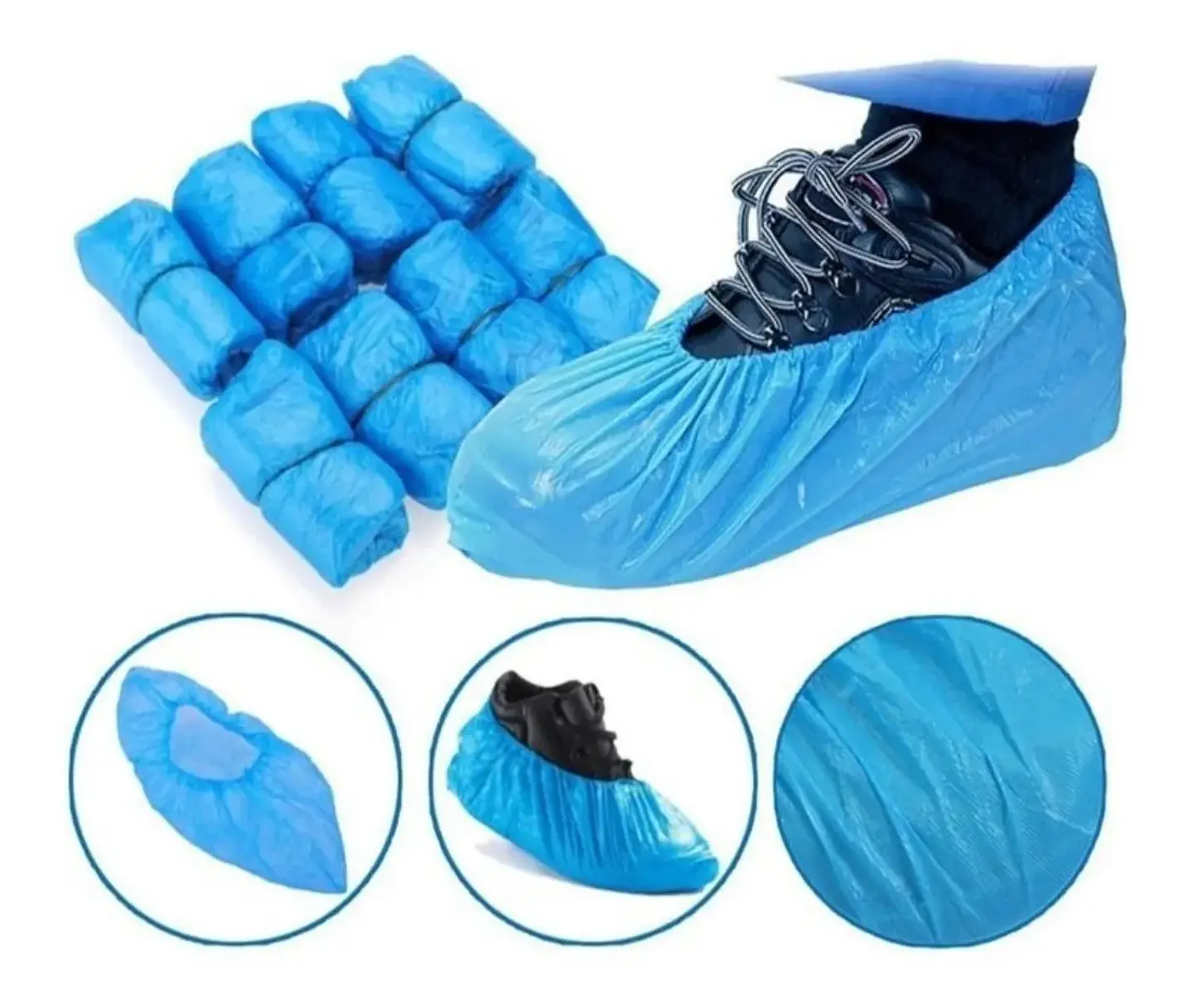 Cubre Calzado Sin Antideslizante Azul (1000unid) 2