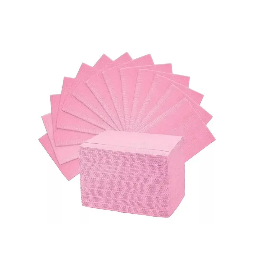 Campo de Trabajo, Servilleta, Pecheras Color Rosado (Embalaje de 500 unidades) 3