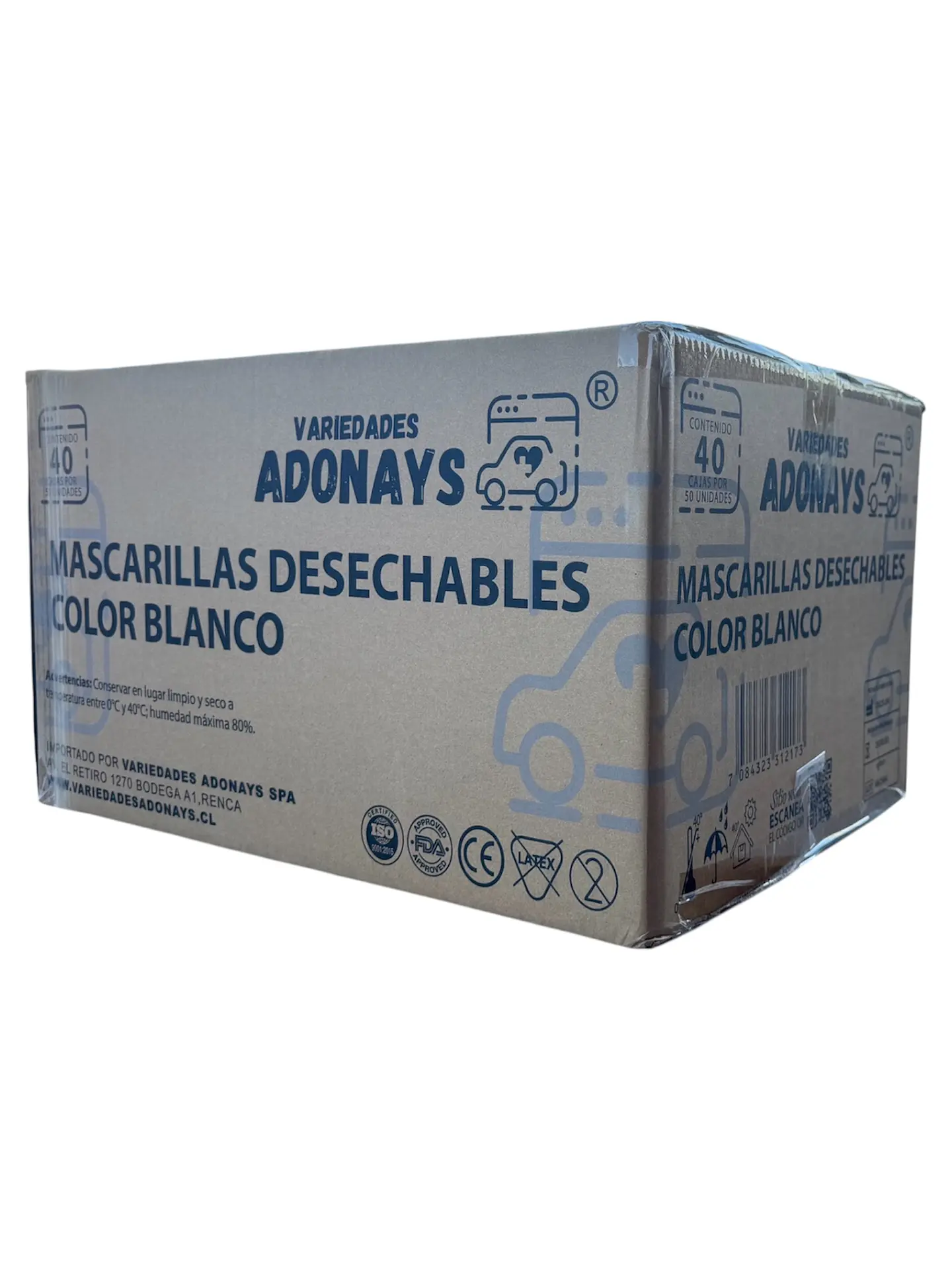Mascarilla Color Blanco (Embalaje de 2000 unidades) 2