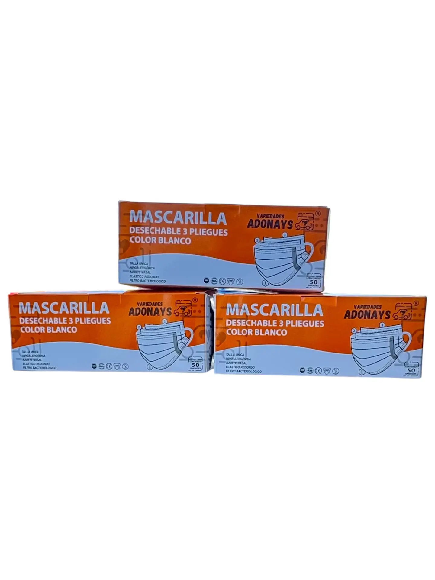 Mascarilla Color Blanco (Embalaje de 2000 unidades) 5