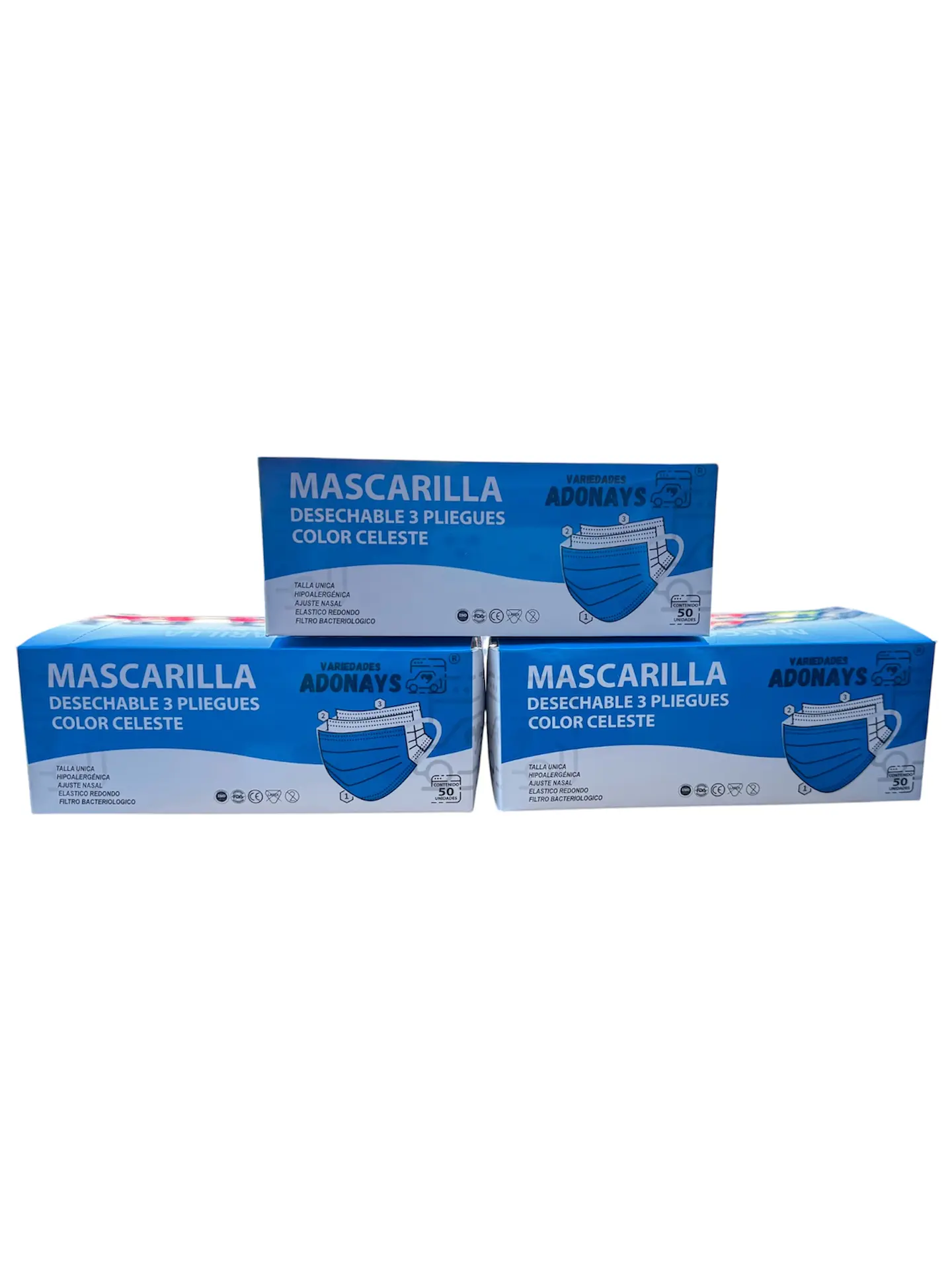 Mascarilla Color Azul (Embalaje de 2000 unidades) 4