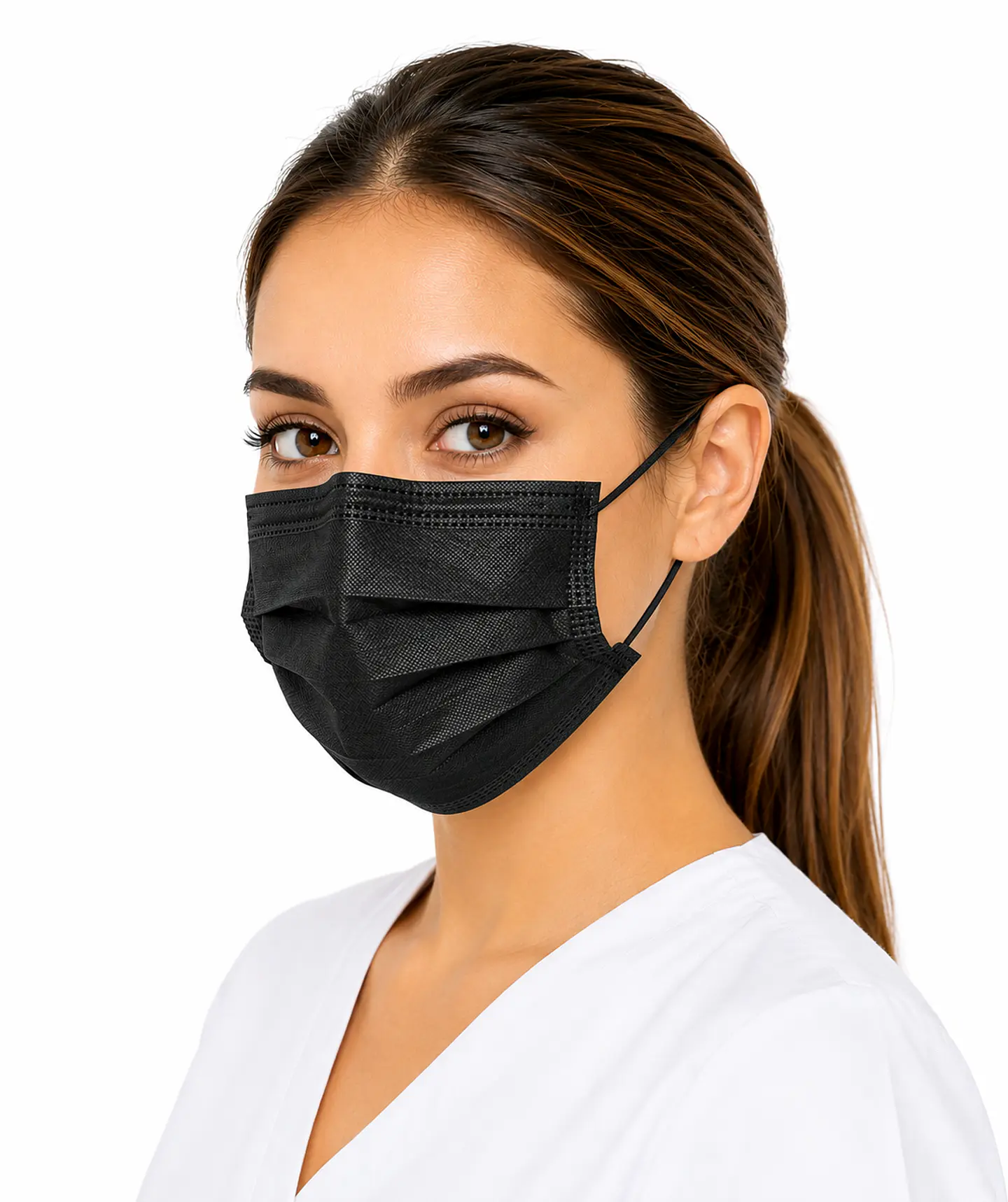 Mascarilla Desechable 3 Pliegues Color Negro – Embalaje 2.000 Unidades (40 Cajas x 50 Unidades) 5